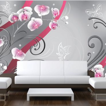 Φωτοταπετσαρία - Pink orchids - variation