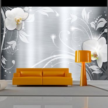 Φωτοταπετσαρία - Orchids on steel