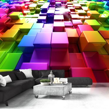 Φωτοταπετσαρία - Colored Cubes