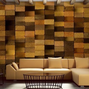 Φωτοταπετσαρία - Wooden Wall 50x1000