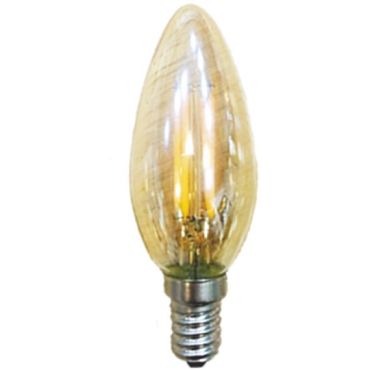 Λαμπτήρας LED Filament E14 Candle 6W 2700K Dimmable Amber
