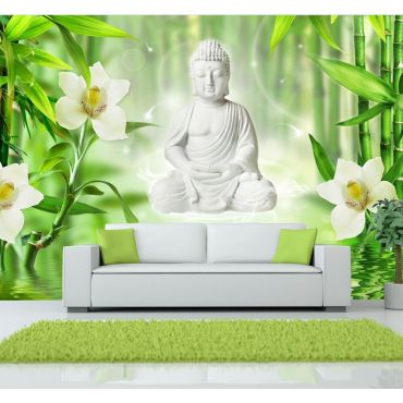 Αυτοκόλλητη φωτοταπετσαρία - Buddha and nature