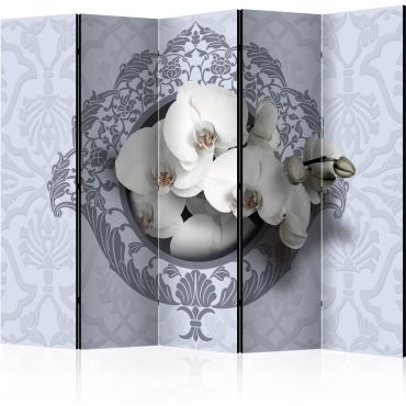 Διαχωριστικό με 5 τμήματα - Orchids: royal pattern II [Room Dividers]