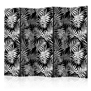 Διαχωριστικό με 5 τμήματα - Black and White Jungle II [Room Dividers]