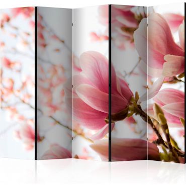 Διαχωριστικό με 5 τμήματα - Pink magnolia II [Room Dividers]