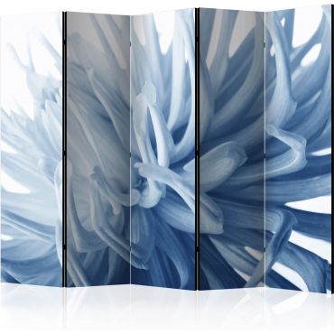 Διαχωριστικό με 5 τμήματα - Flower - blue dahlia II [Room Dividers]