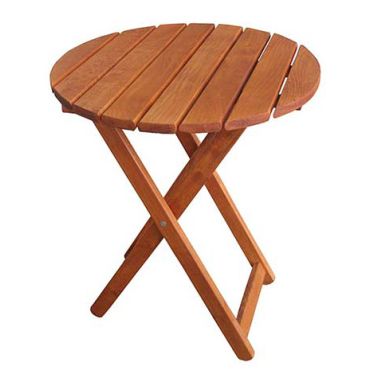 Slice folding table