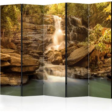 5-part divider - Sunny Waterfall II [Room Dividers]