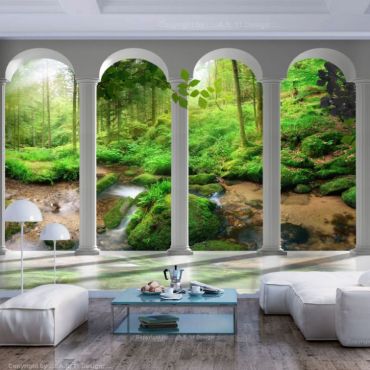 Self-adhesive photo wallpaper - Pillars and Forest