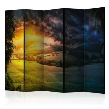 5-part divider - Twilight over the Valley II [Room Dividers]