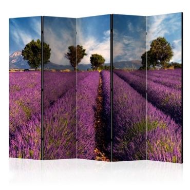 Διαχωριστικό με 5 τμήματα - Lavender field in Provence, France II [Room Dividers]