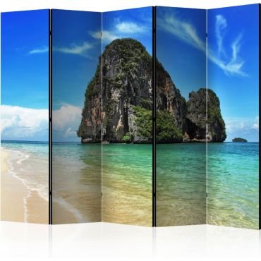 Διαχωριστικό με 5 τμήματα - Exotic landscape in Thailand, Railay beach II [Room Dividers]