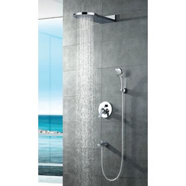 Shower wall mounted mixer set with 5-way mixer ARTEMIS CASCADA KARAG