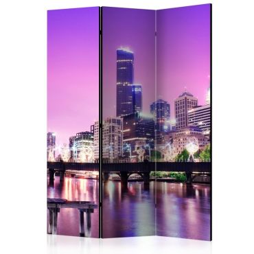 3-part divider - Purple Melbourne [Room Dividers]
