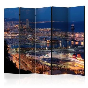 Διαχωριστικό με 5 τμήματα - Illuminated Barcelona II [Room Dividers]