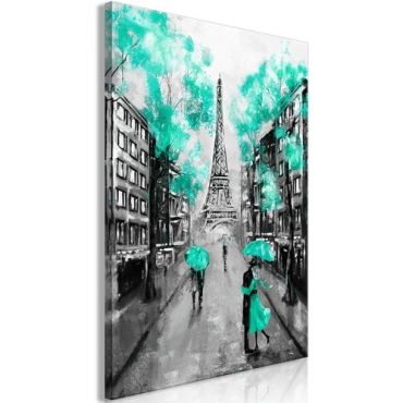 Πίνακας - Paris Rendez-Vous (1 Part) Vertical Green