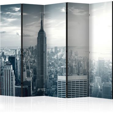 Διαχωριστικό με 5 τμήματα - Amazing view to New York Manhattan at sunrise II [Room Dividers]