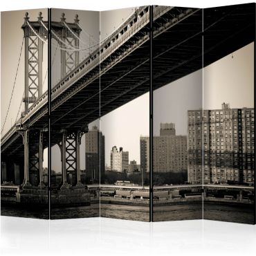 Διαχωριστικό με 5 τμήματα - Manhattan Bridge, New York II [Room Dividers]