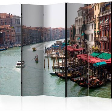 Διαχωριστικό με 5 τμήματα - The Grand Canal in Venice, Italy II [Room Dividers]