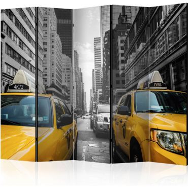 Διαχωριστικό με 5 τμήματα - New York taxi II [Room Dividers]
