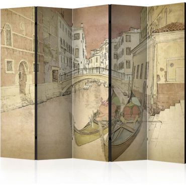 Διαχωριστικό με 5 τμήματα - Gondolas in Venice II [Room Dividers]