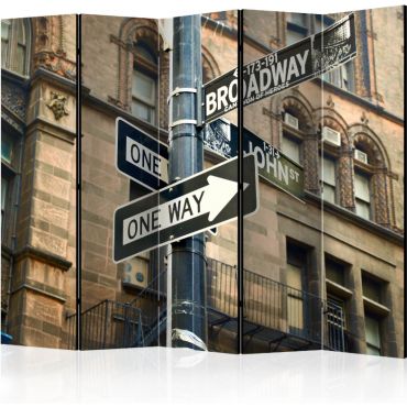 Διαχωριστικό με 5 τμήματα - All roads lead to Broadway II [Room Dividers]