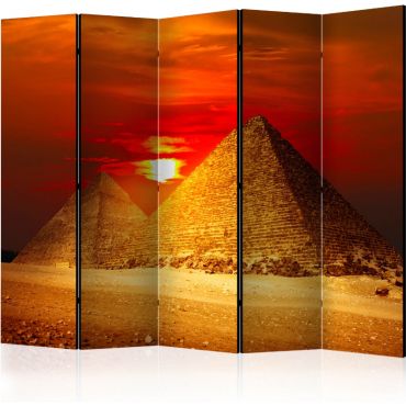 Διαχωριστικό με 5 τμήματα - The Giza Necropolis - sunset II [Room Dividers]