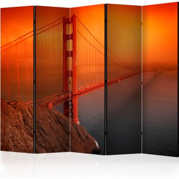 Διαχωριστικό με 5 τμήματα - Golden Gate Bridge II [Room Dividers]