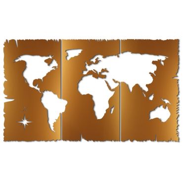 Διακοσμητικό τοίχου World map
