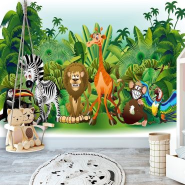 Αυτοκόλλητη φωτοταπετσαρία - Jungle Animals