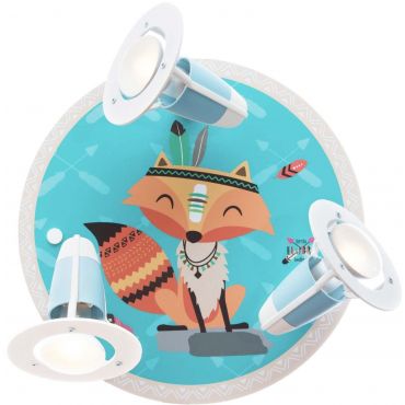 Wall ceiling-lamp Elobra Little Indians Fox Filip Three-light