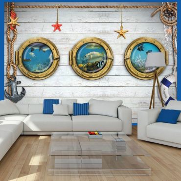 Self-adhesive photo wallpaper - Tree portholes