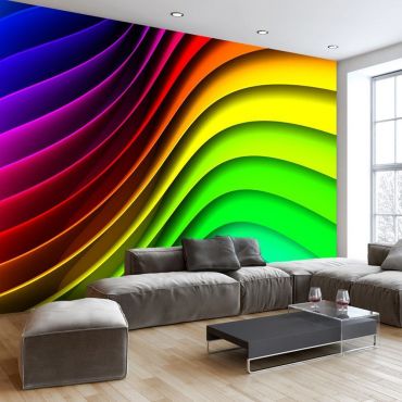 Αυτοκόλλητη φωτοταπετσαρία - Rainbow Waves