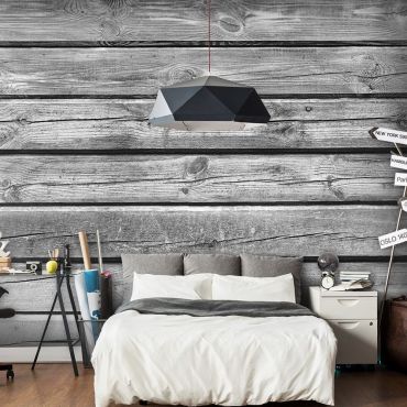 Self-adhesive photo wallpaper - Old Barn Wood