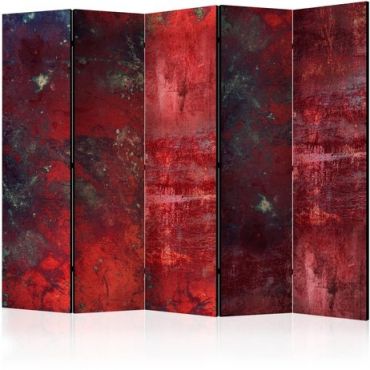 5-part divider - Red Concrete II [Room Dividers]