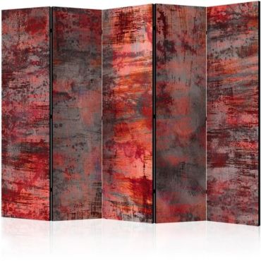 5-part divider - Red Metal II [Room Dividers]