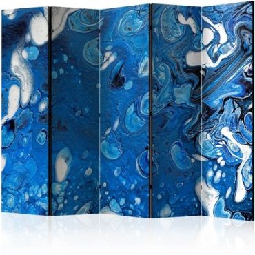 5-part divider - Blue Stream II [Room Dividers]