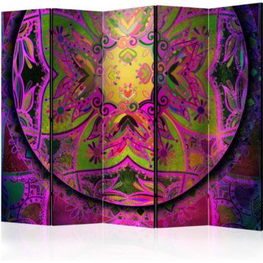 Διαχωριστικό με 5 τμήματα - Mandala: Pink Expression II [Room Dividers]