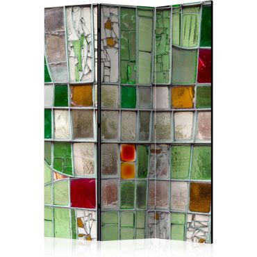 Διαχωριστικό με 3 τμήματα - Emerald Stained Glass [Room Dividers]