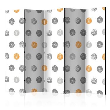 5-part divider - Round Stamps II [Room Dividers]