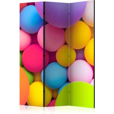 Διαχωριστικό με 3 τμήματα - Colourful Balls [Room Dividers]
