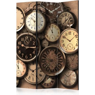 Διαχωριστικό με 3 τμήματα - Old Clocks [Room Dividers]