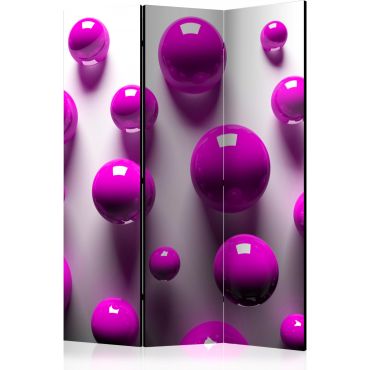 Διαχωριστικό με 3 τμήματα - Purple Balls [Room Dividers]