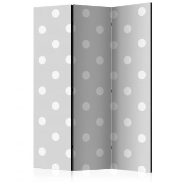 3-part divider - Cheerful polka dots [Room Dividers]