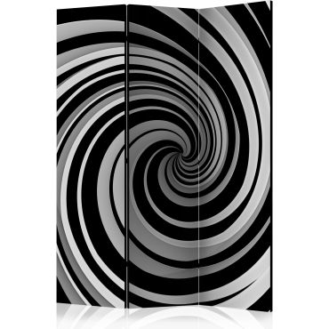 Διαχωριστικό με 3 τμήματα - Black and white swirl [Room Dividers]