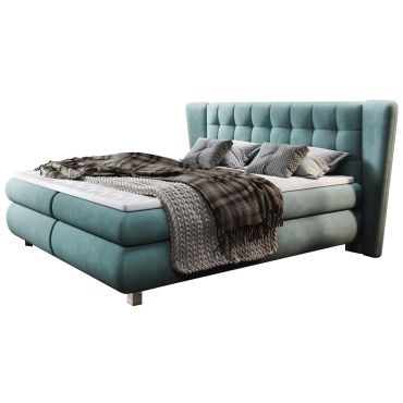 Επενδυμένο κρεβάτι Toscana με στρώμα και ανώστρωμα