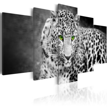 Πίνακας - Leopard - black&white