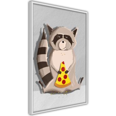 Αφίσα - Racoon Eating Pizza