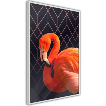 Αφίσα - Orange Flamingo