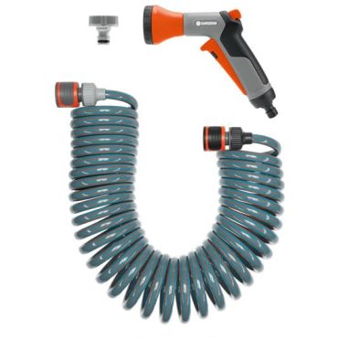 Spiral hose set Gardena 10m set with OGS connectors